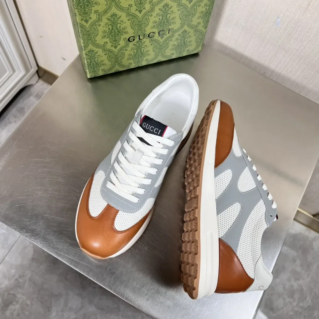 Gucci Sneakers Brown Gray for Men Gucci Sneakers Brown Gray for Men