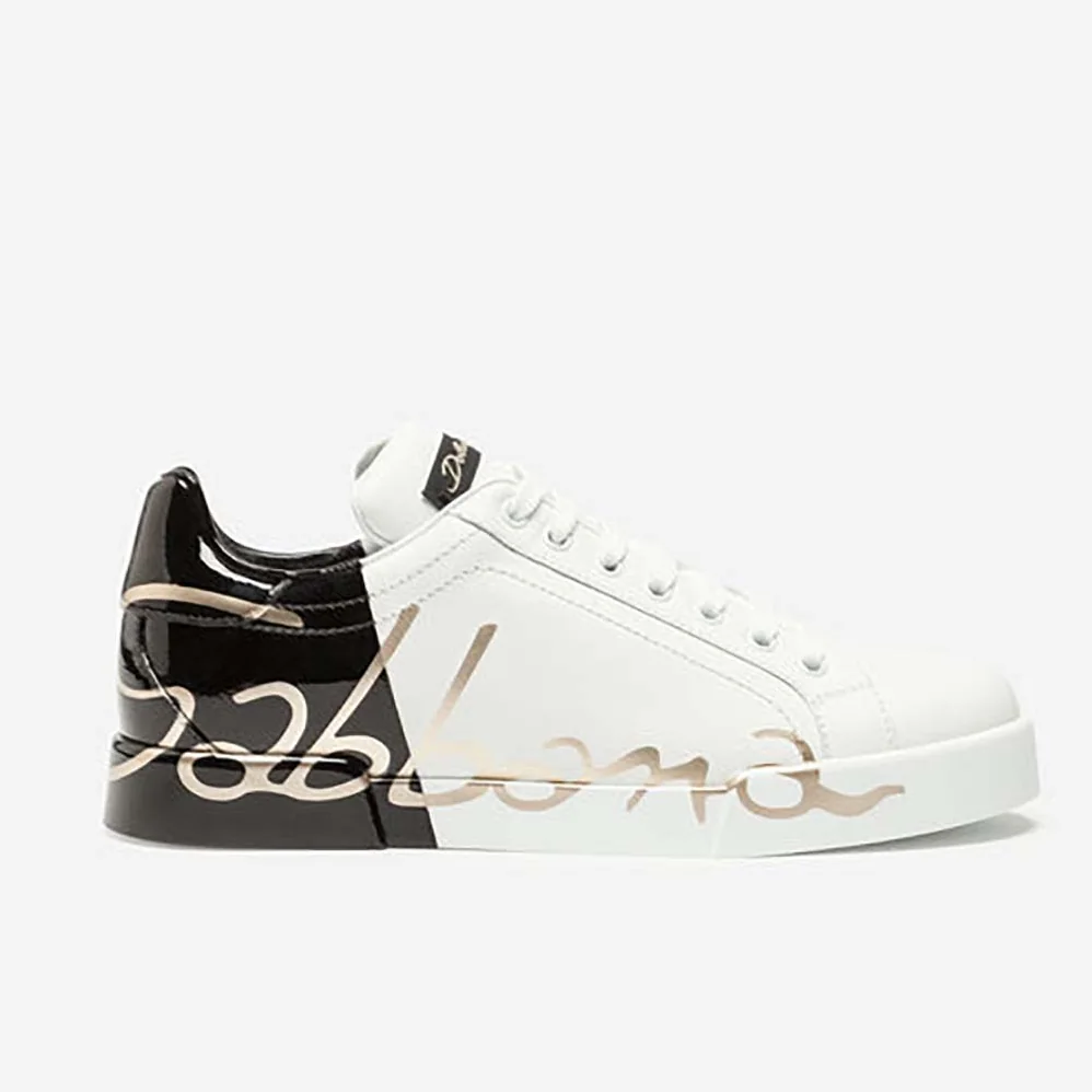 Dolce Gabbana D&G Shoes Zapatillas Portofino De Piel for Women in Black Dolce Gabbana D&G Shoes Zapatillas Portofino De Piel for Women in Black