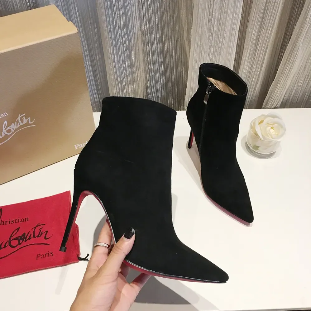 Christian Louboutin So Apostropha Booty 80 mm Low Boots for Women in Black