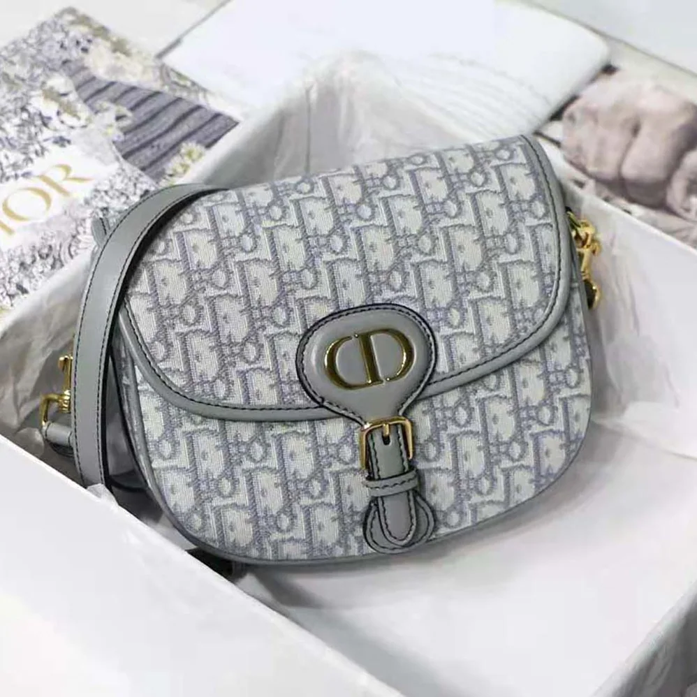 Dior Medium Dior Bobby Bag Gray Dior Oblique Jacquard for Women Dior Medium Dior Bobby Bag Gray Dior Oblique Jacquard for Women
