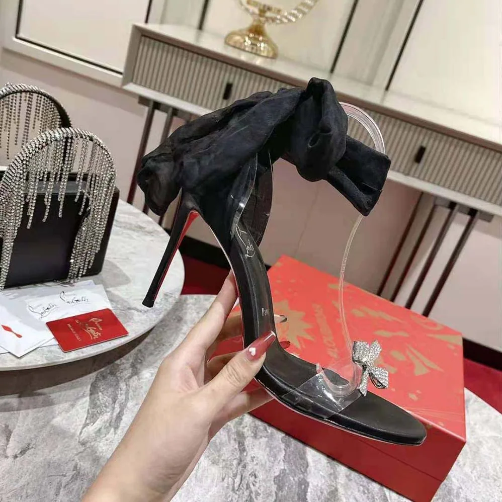 Christian Louboutin Astrinodo 100 mm Heel Height for Women in Black Christian Louboutin Astrinodo 100 mm Heel Height for Women in Black