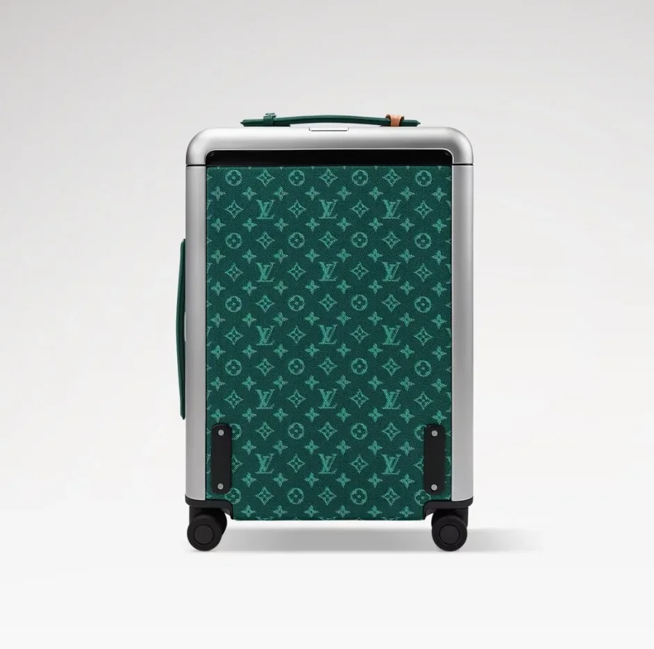 Louis Vuitton Horizon 55 Suitcase in Green Silver Hardware Louis Vuitton Horizon 55 Suitcase in Green Silver Hardware