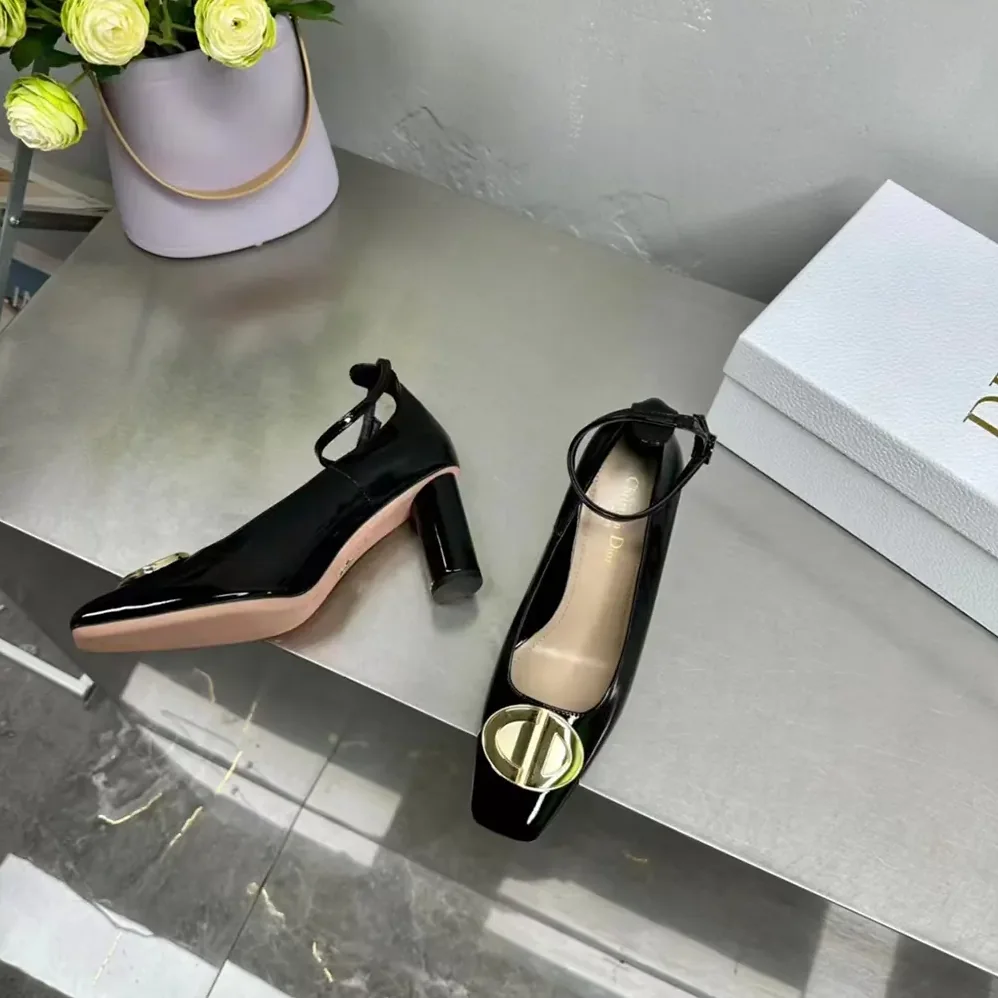 Dior CD Forever Dior Pump Black Patent Calfskin for Women Dior CD Forever Dior Pump Black Patent Calfskin for Women
