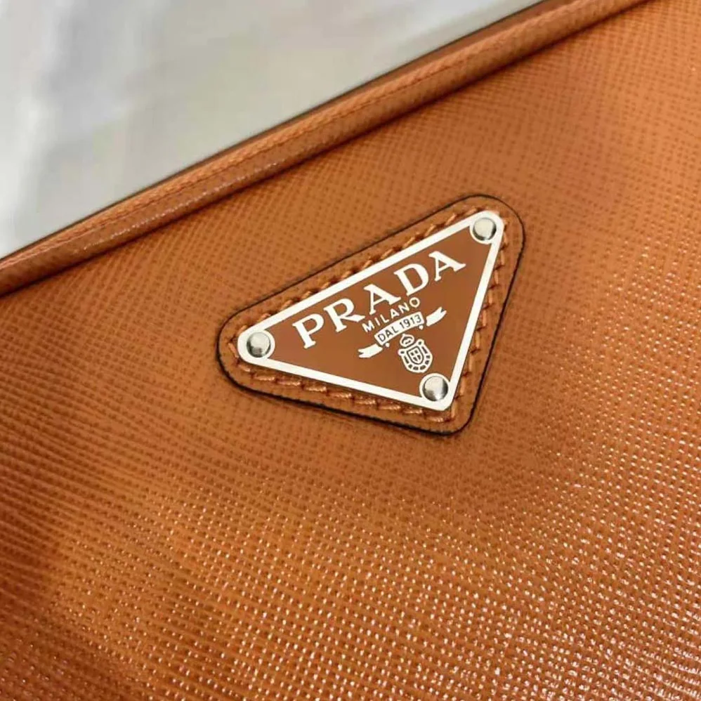 Prada Saffiano Leather Belt Bag for Men in Orange Prada Saffiano Leather Belt Bag for Men in Orange