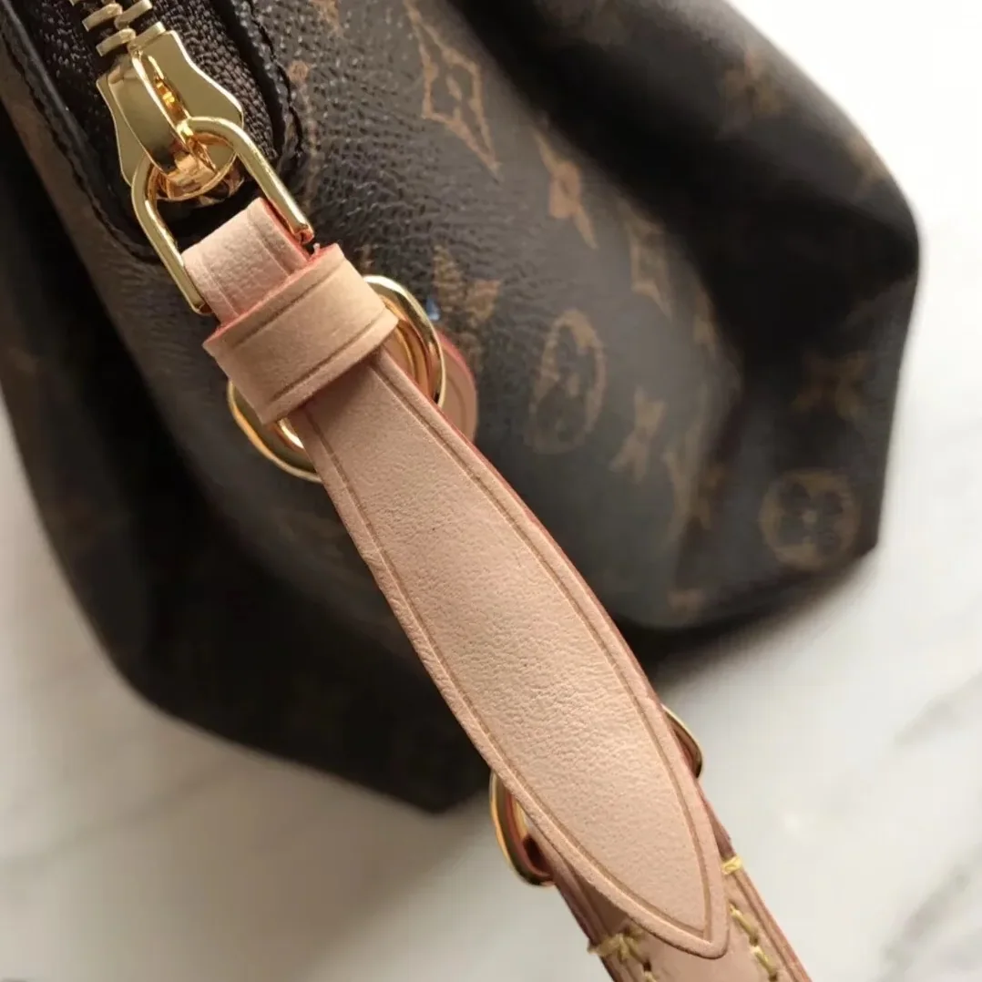 Louis Vuitton Rivoli PM Top Handle Bag in Brown Monogram Gold Hardware