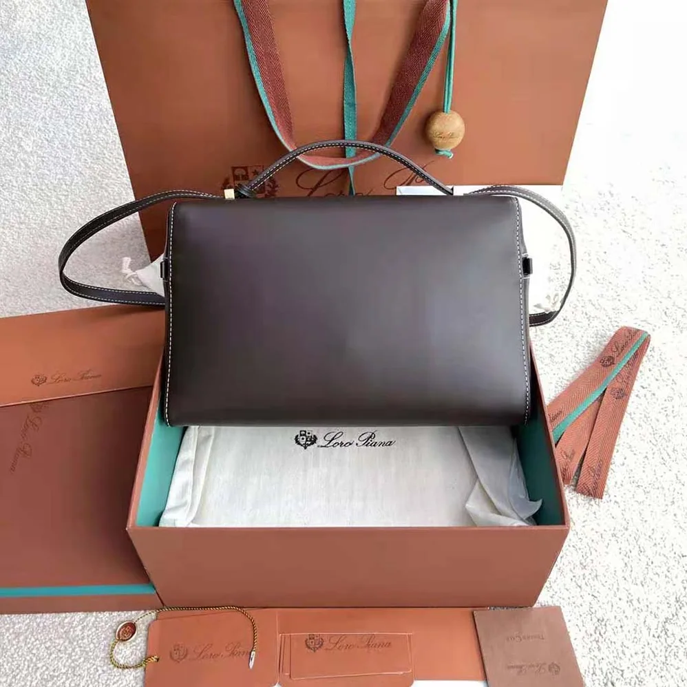 Loro Piana Extra Bag in Calfskin Leather for Women in Chocolate Loro Piana Extra Bag in Calfskin Leather for Women in Chocolate