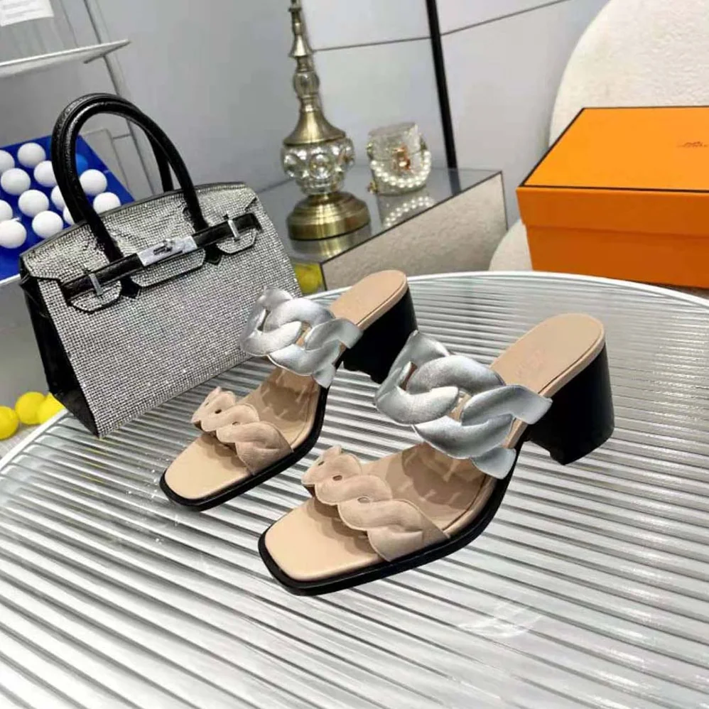 Hermes Gaby 60 Sandal in 6 cm High Heel for Women in Beige Hermes Gaby 60 Sandal in 6 cm High Heel for Women in Beige