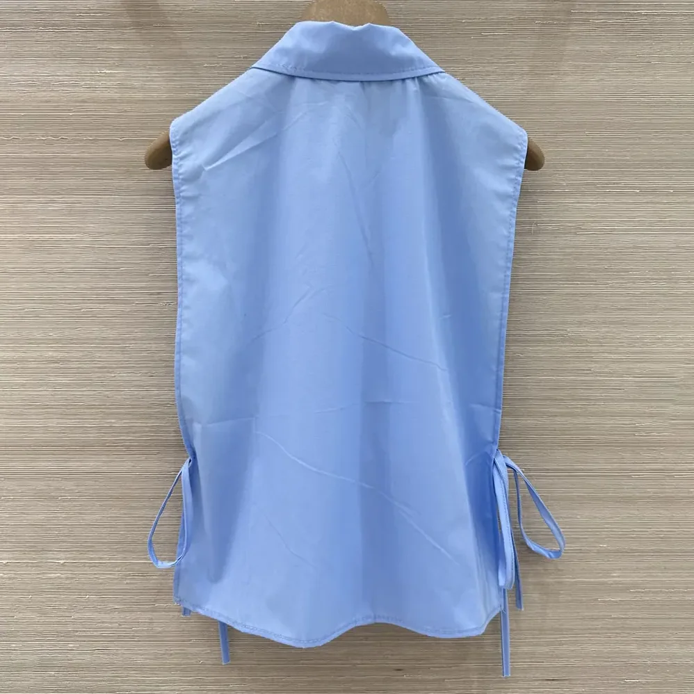Miu Miu Poplin Shirt for Women in Blue