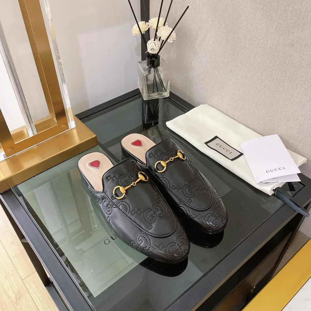 Gucci GG Matelasse Princetown Slipper Black for Women