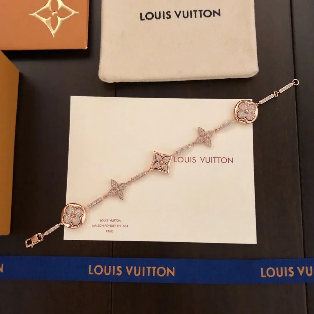 Louis Vuitton Color Blossom BB Multi-Motif Bracelet Rose Gold Hardware Louis Vuitton Color Blossom BB Multi-Motif Bracelet Rose Gold Hardware
