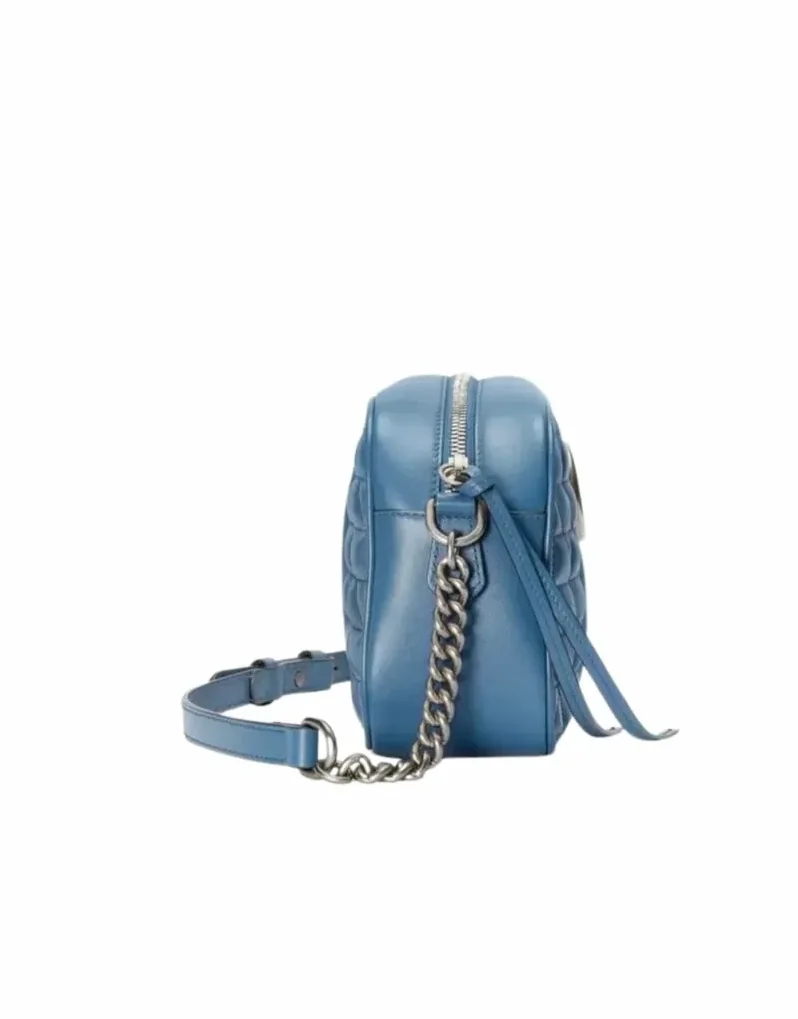 Gucci Marmont Matelasse Shoulder Bag Blue Gucci Marmont Matelasse Shoulder Bag Blue