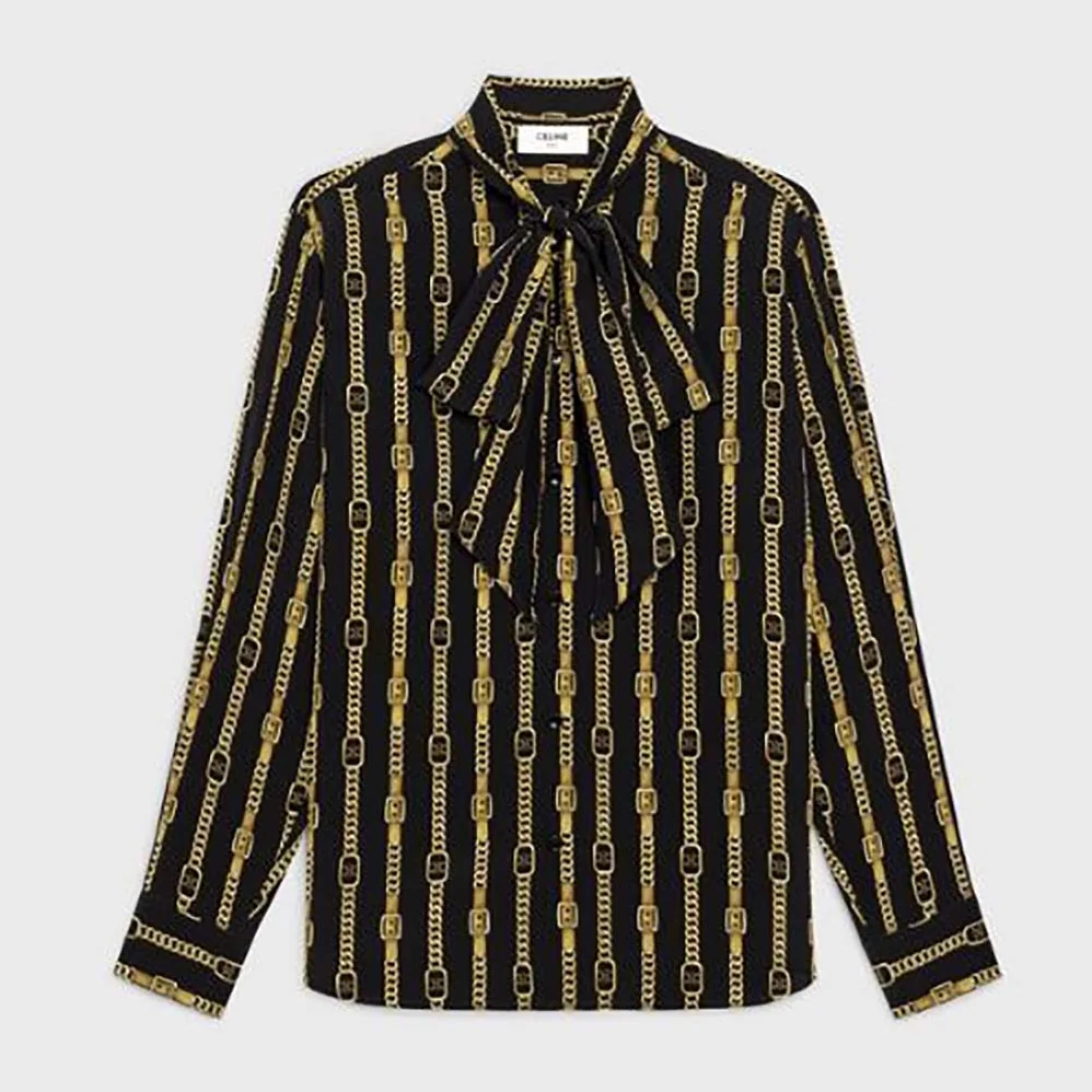 Celine Loose Shirt in Crepe DE Chine for Women