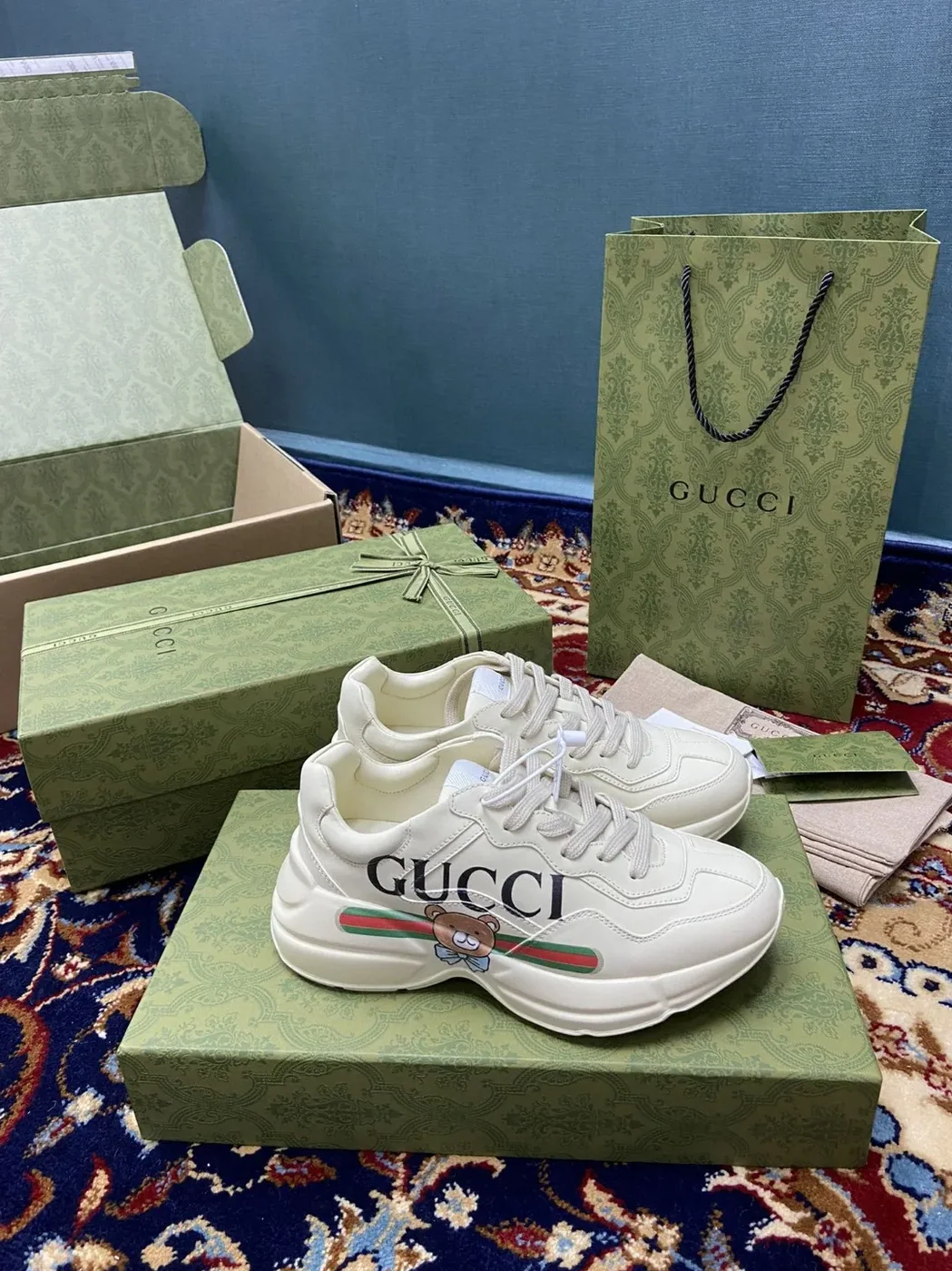 Gucci KAI x Gucci Rhyton Sneaker White Ivory