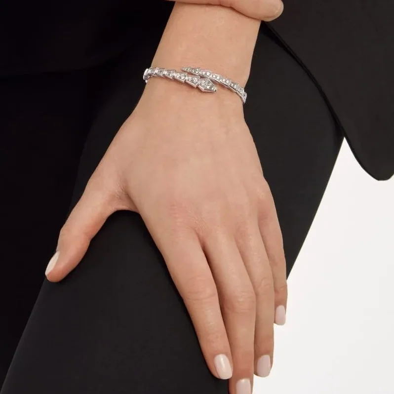 Bvlgari Serpenti Viper Bracelet White Gold