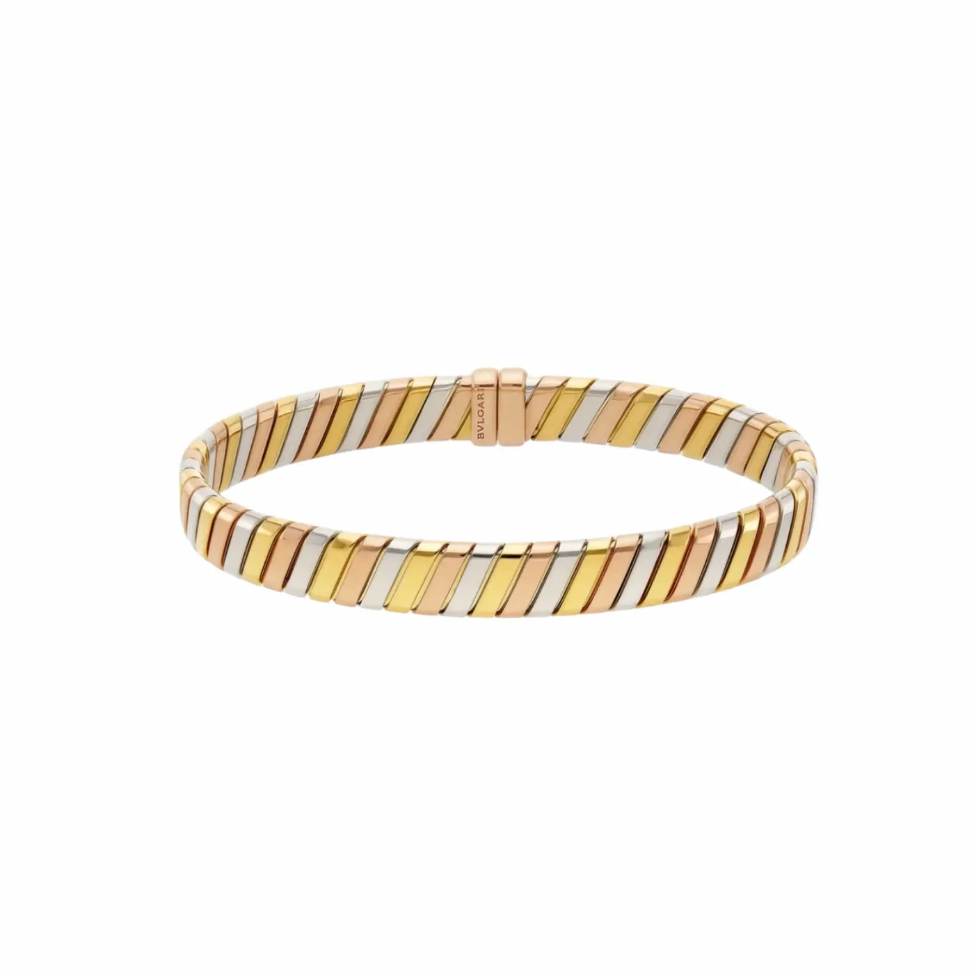 Bvlgari Tubogas Bracelet Yellow in White/Rose Gold