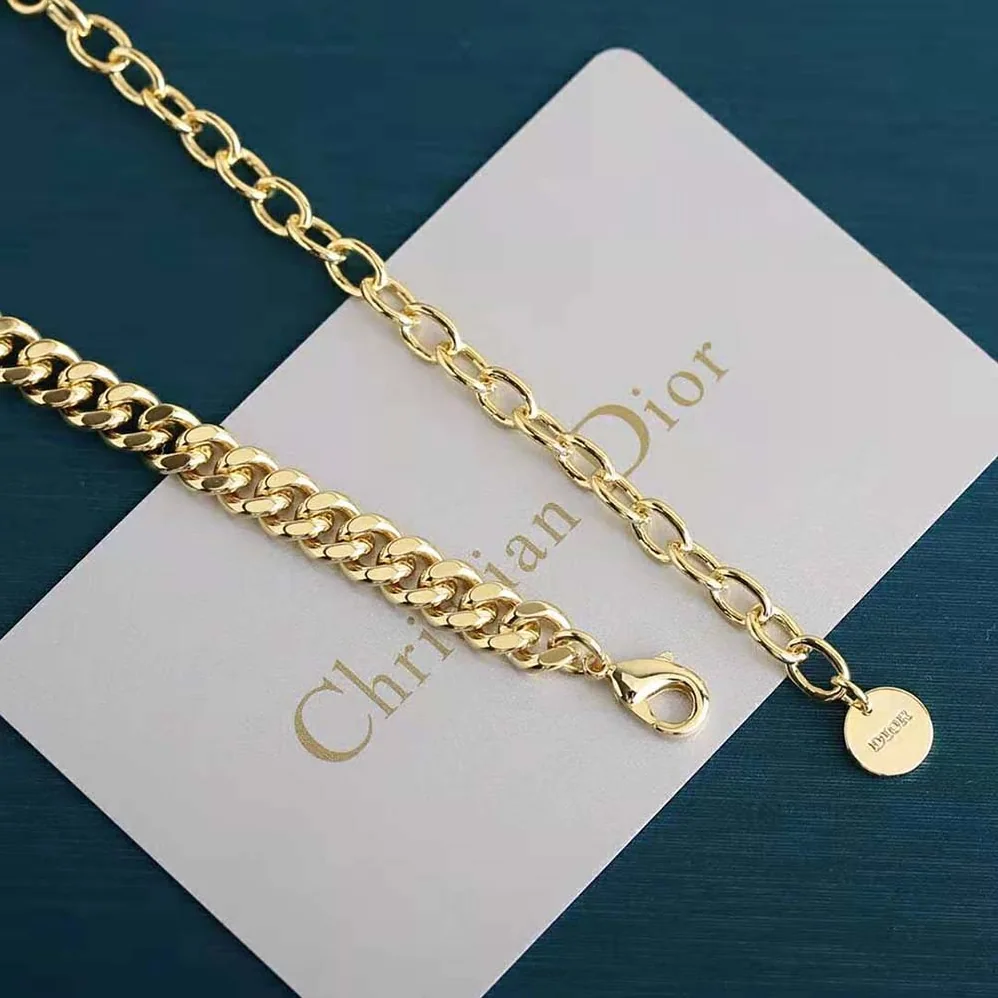 Dior Dio(r)evolution Choker Gold-Finish Metal and White Crystals for Women