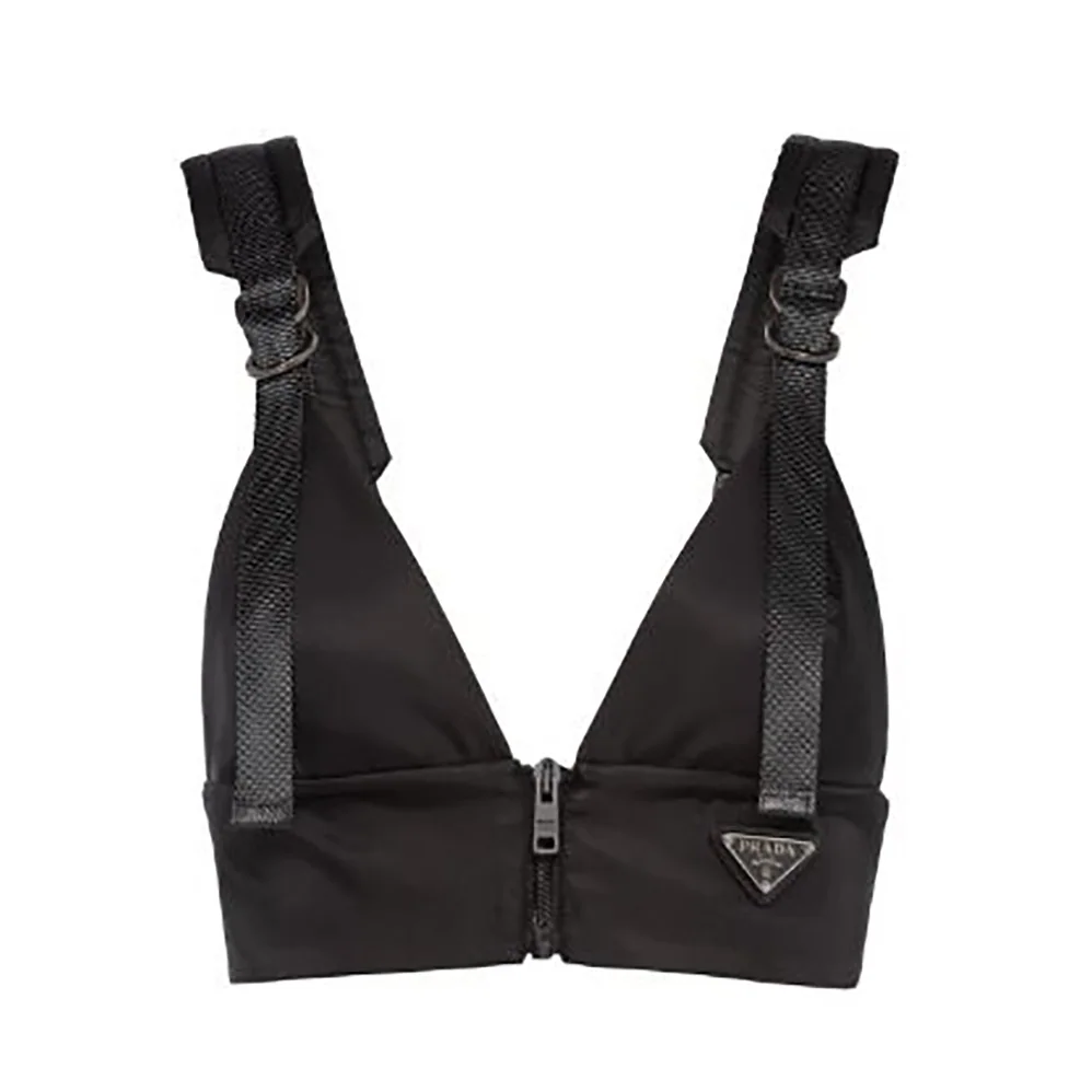 Prada Re-Nylon Gabardine Top for Women in Black