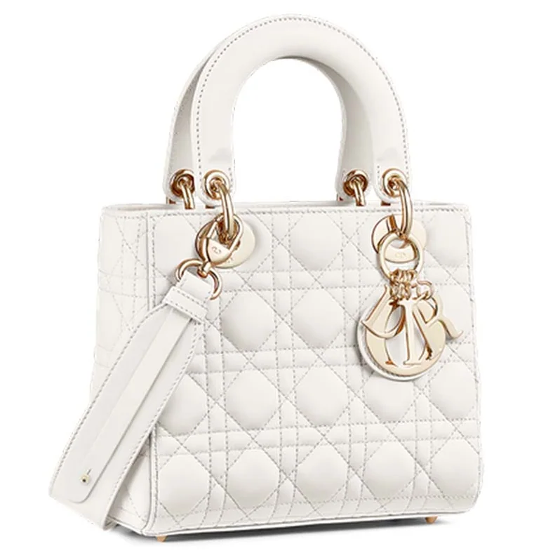 Dior MY ABCDIOR Lambskin Personalize Bag for Women in White Dior MY ABCDIOR Lambskin Personalize Bag for Women in White
