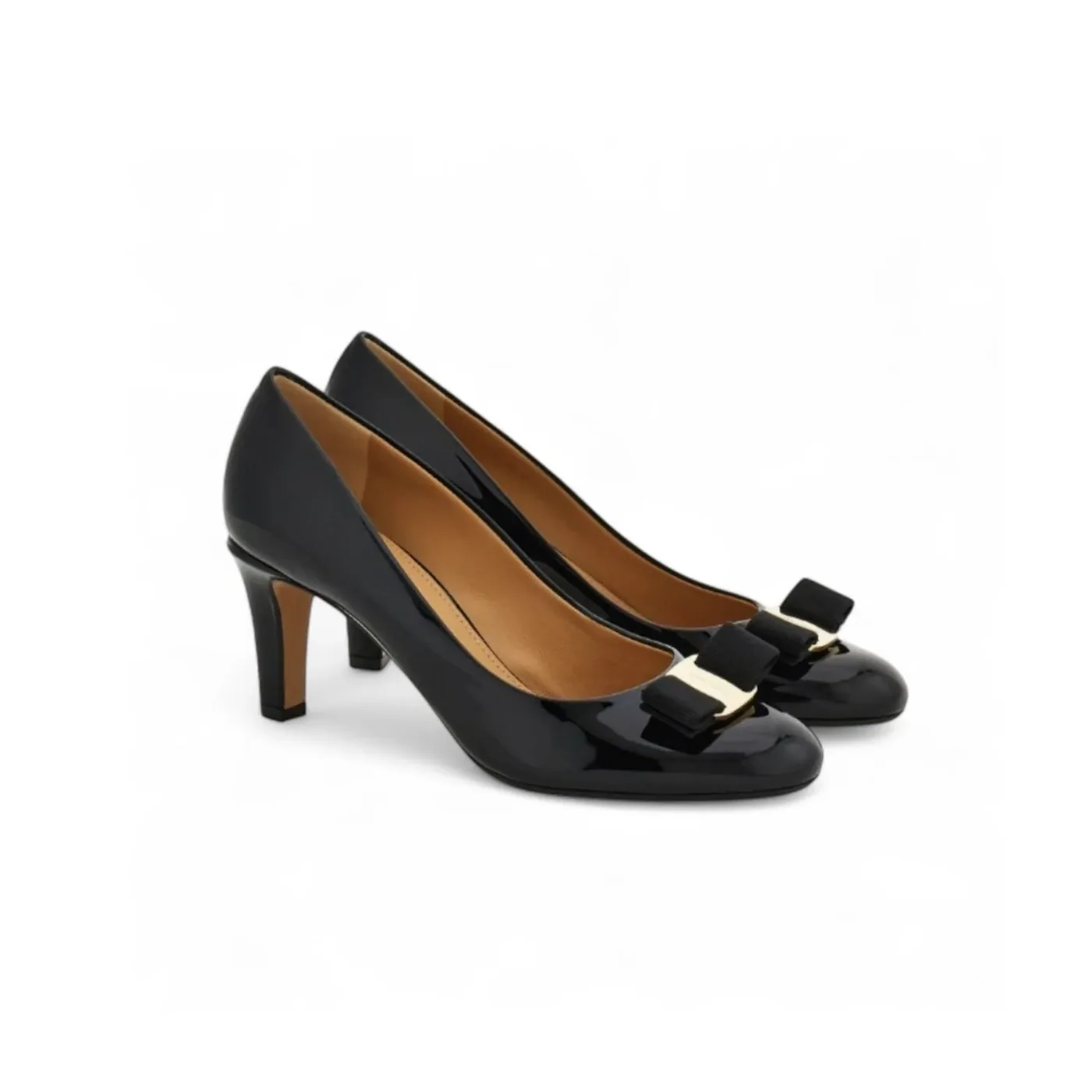 Ferragamo Vara Bow Pump Black 01L218