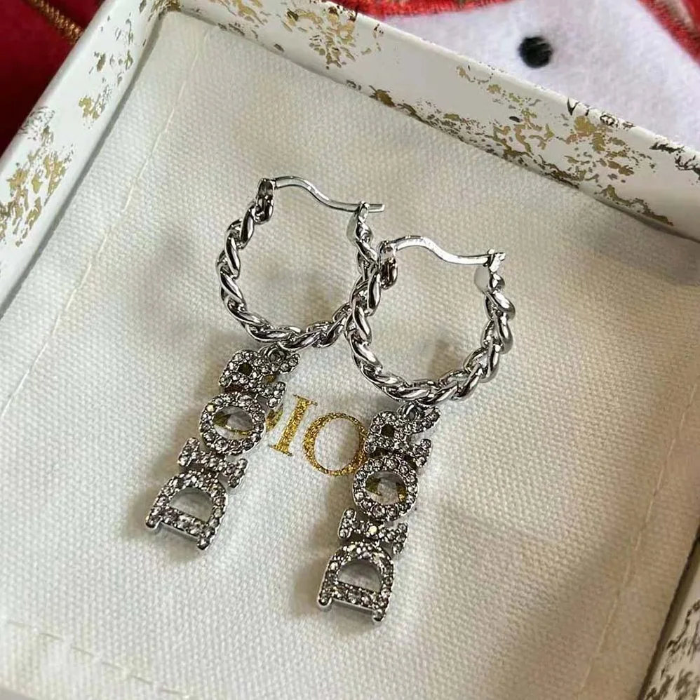 Dior Dio(r)evolution Earrings Silver-Finish Metal and Silver for Women in Tone Crystals Dior Dio(r)evolution Earrings Silver-Finish Metal and Silver for Women in Tone Crystals