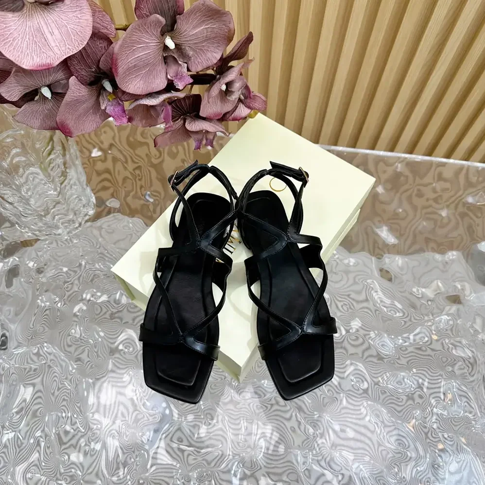 Jimmy Choo Ayla Flat Black Nappa Leather Flats for Women Jimmy Choo Ayla Flat Black Nappa Leather Flats for Women