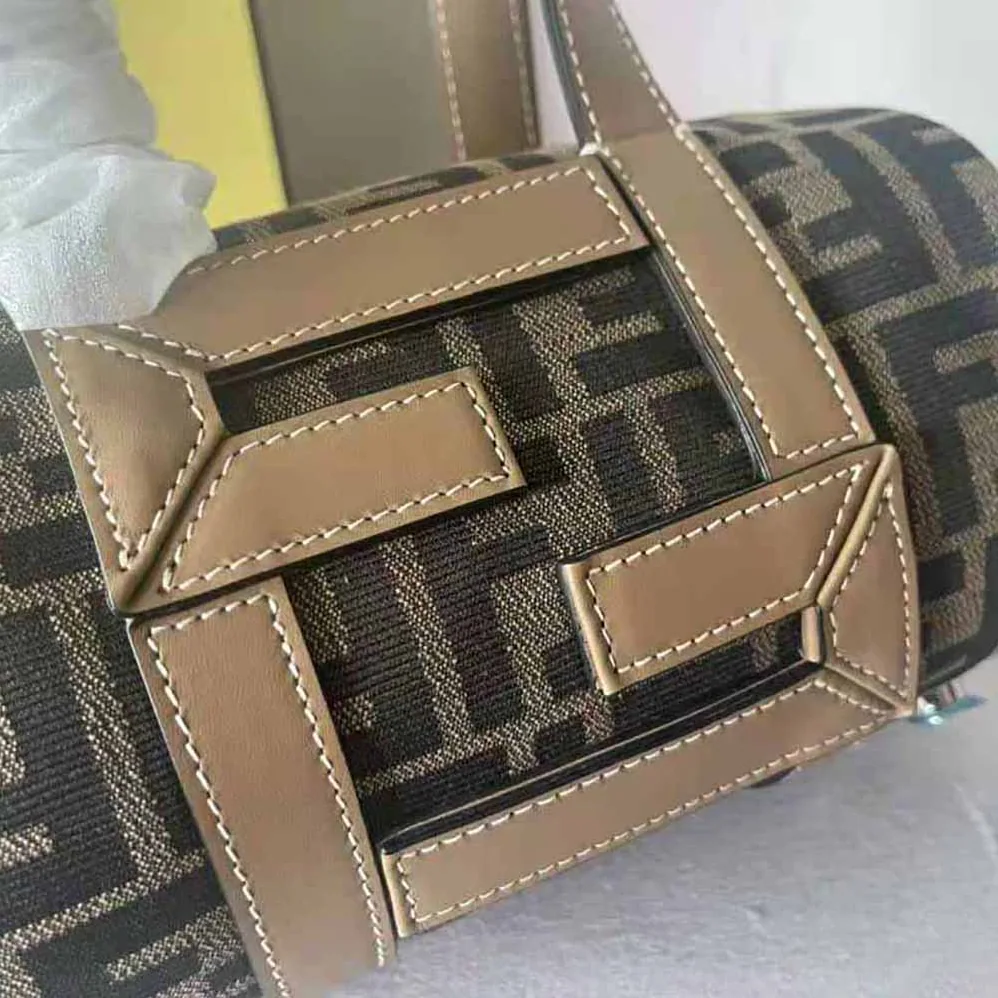 Fendi Mini Bag Brown FF Fabric Bag for Men Fendi Mini Bag Brown FF Fabric Bag for Men