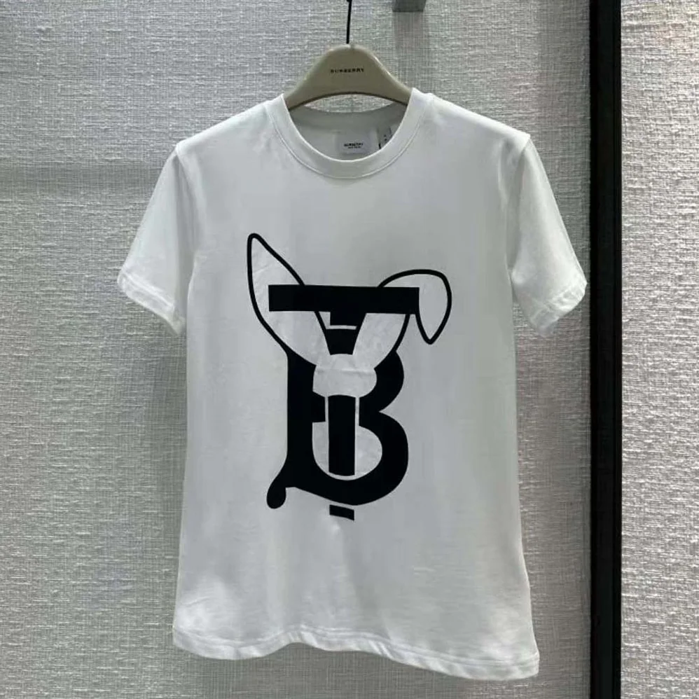 Burberry Rabbit Print Cotton T-shirt for Men in White Burberry Rabbit Print Cotton T-shirt for Men in White