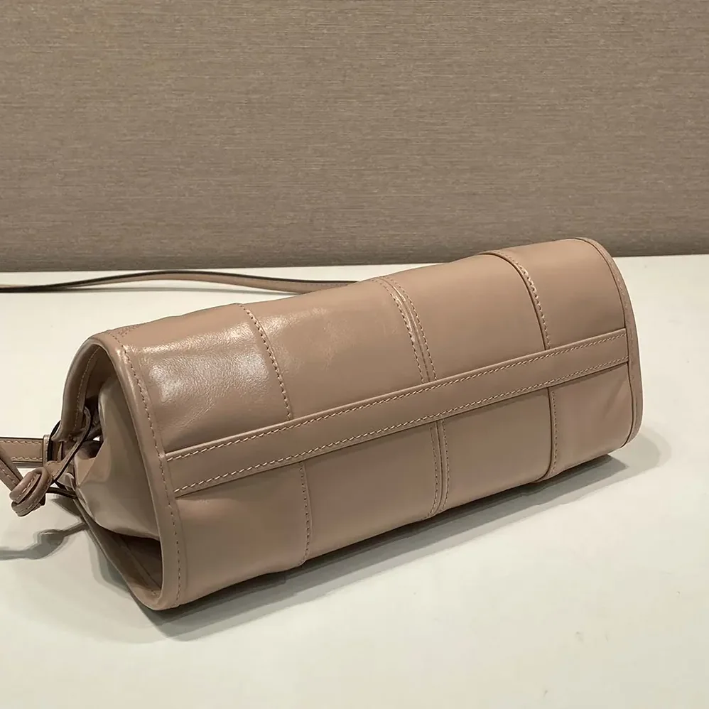 Prada Small Leather Shoulder Bag for Women in Pink