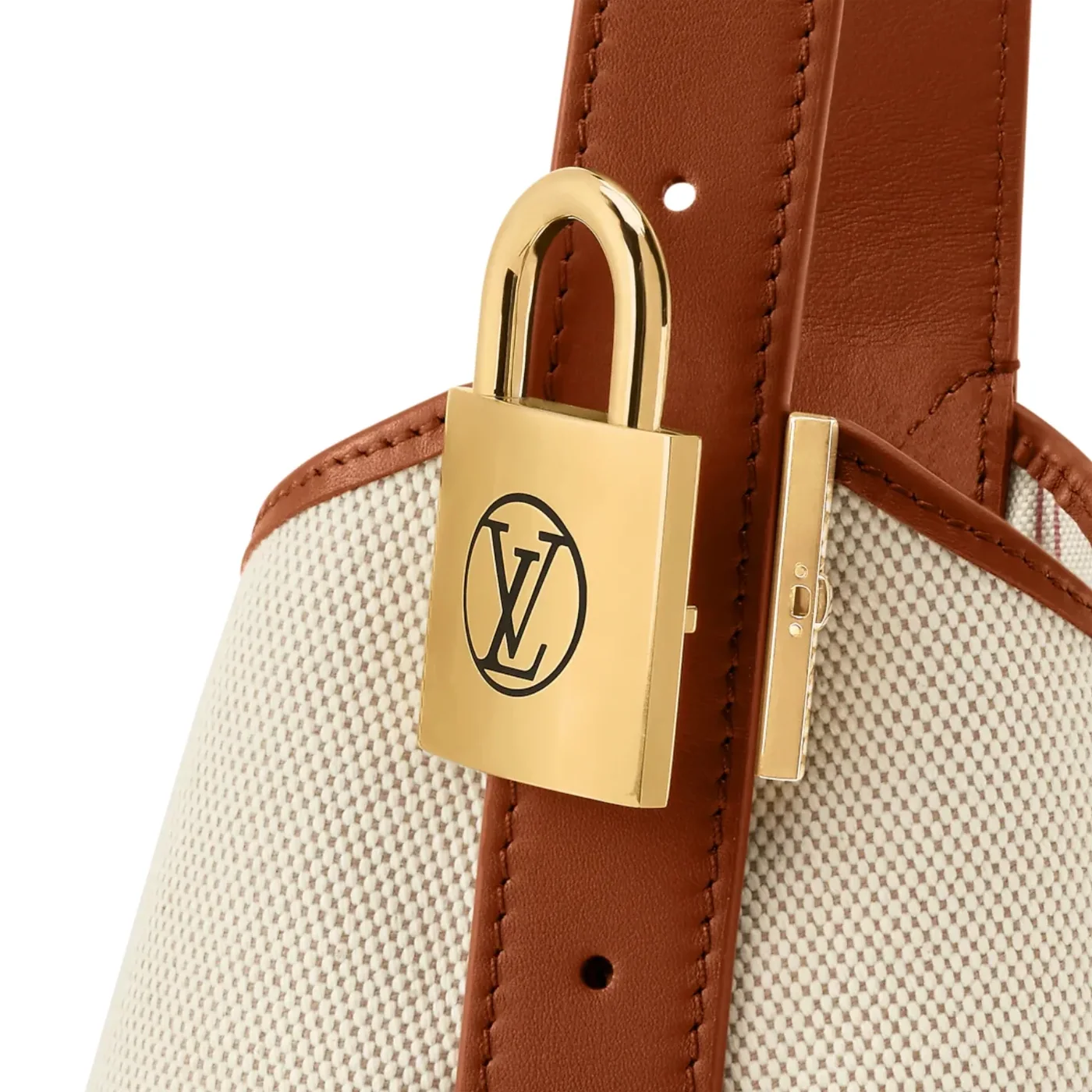 Louis Vuitton Low Key Hobo PM Ecru in Cognac /