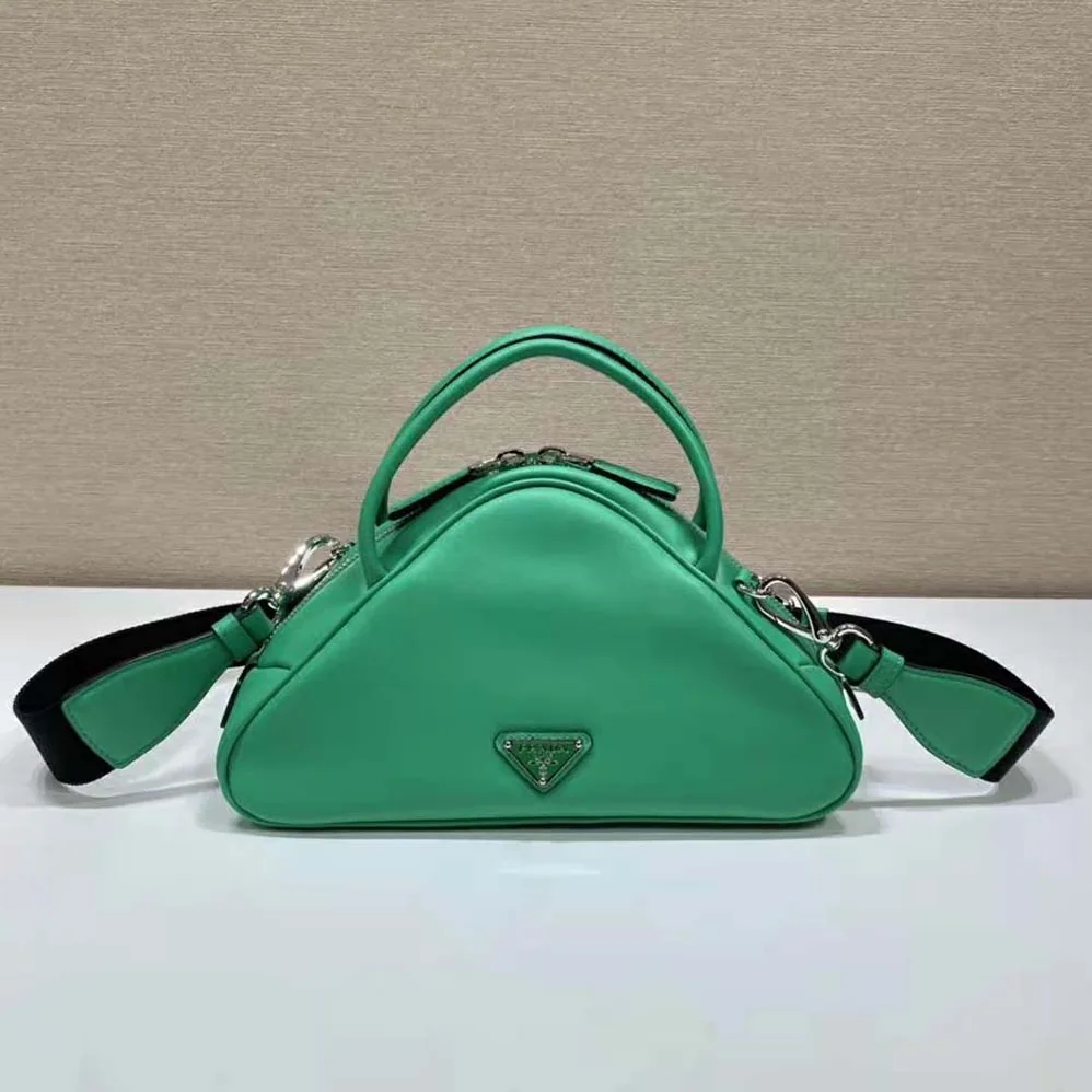 Prada Leather Prada Triangle Bag for Women in Green