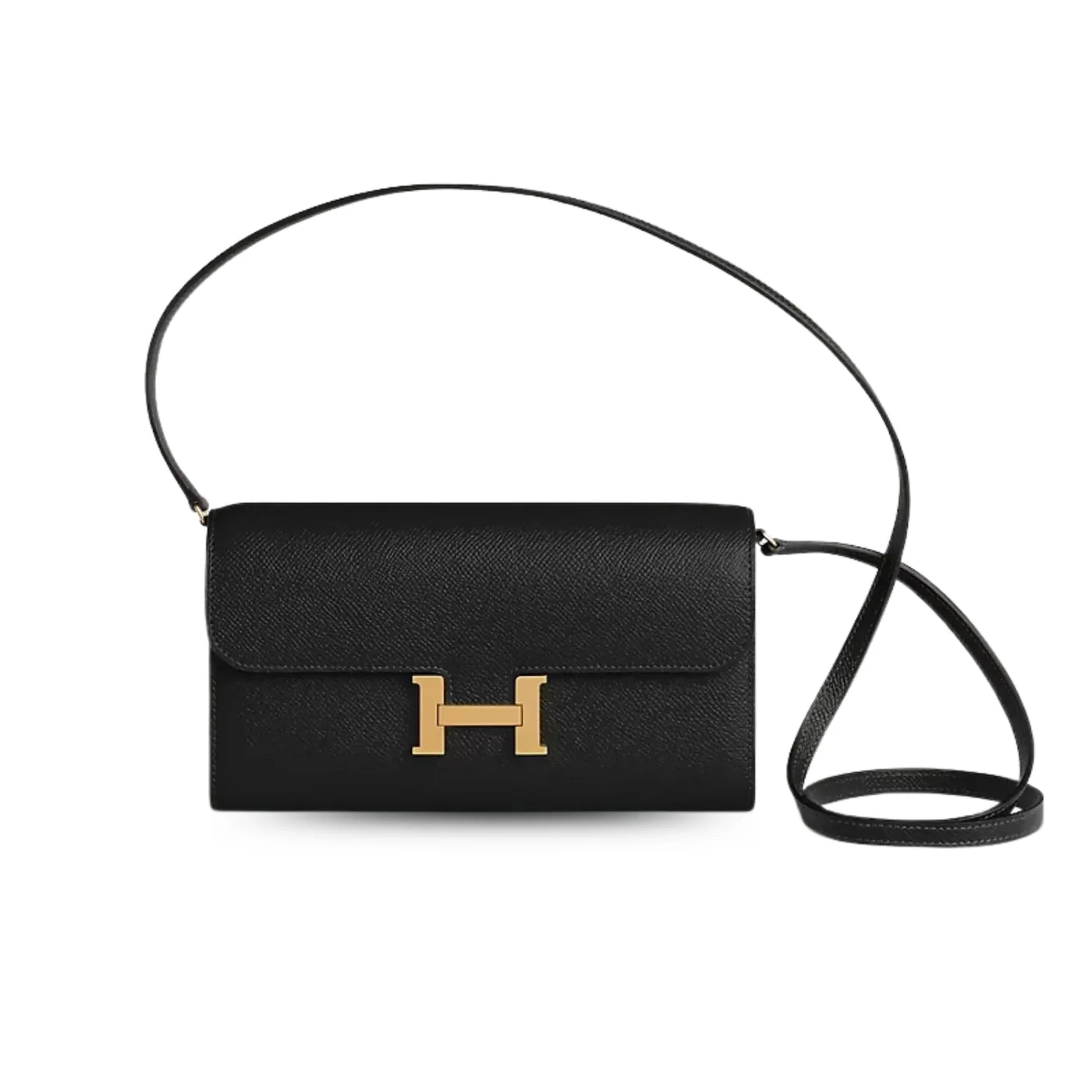 Hermes Constance Togo Long Wallet Black Gold Hardware Hermes Constance Togo Long Wallet Black Gold Hardware