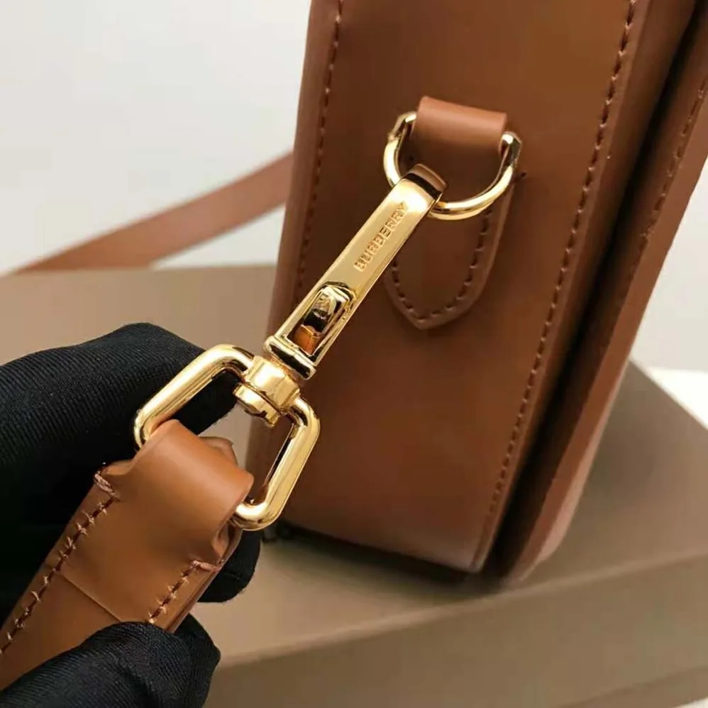 Burberry Leather Small Elizabeth Bag for Women in Brown