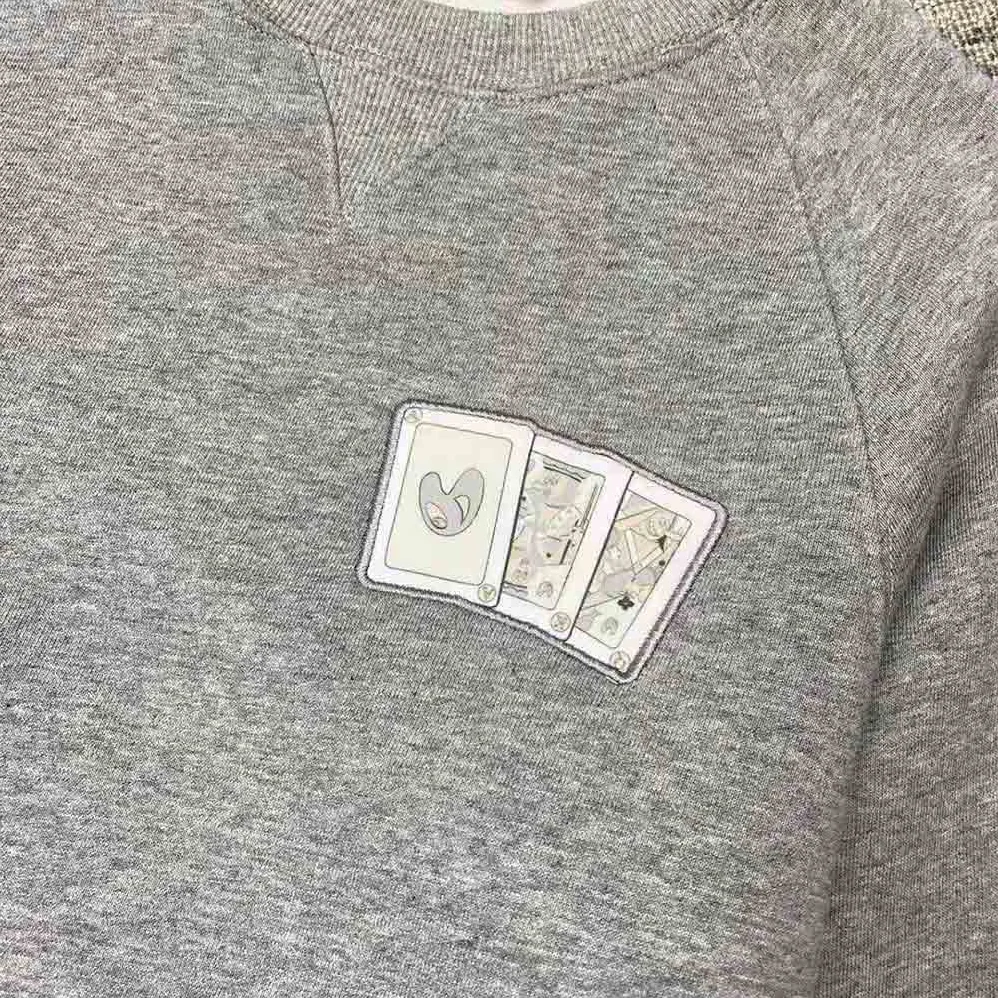 Dior Kenny Scharf Sweatshirt Gray Cotton Fleece for Women