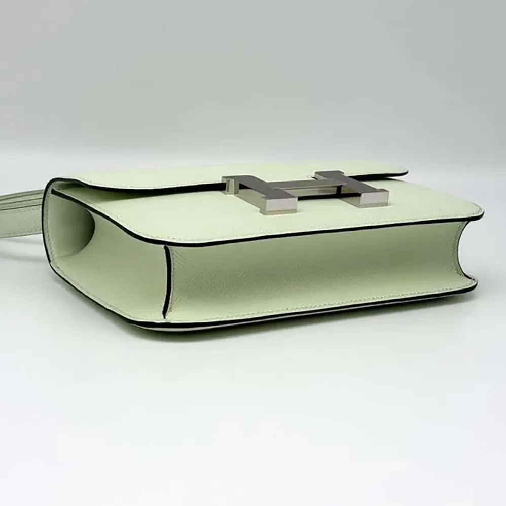 Hermes Constance 24 Bag Epsom Leather for Women in Lime/Silver Hermes Constance 24 Bag Epsom Leather for Women in Lime/Silver