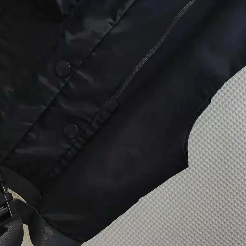 Prada Re-Nylon Gabardine Oversized Vest for Women in Black
