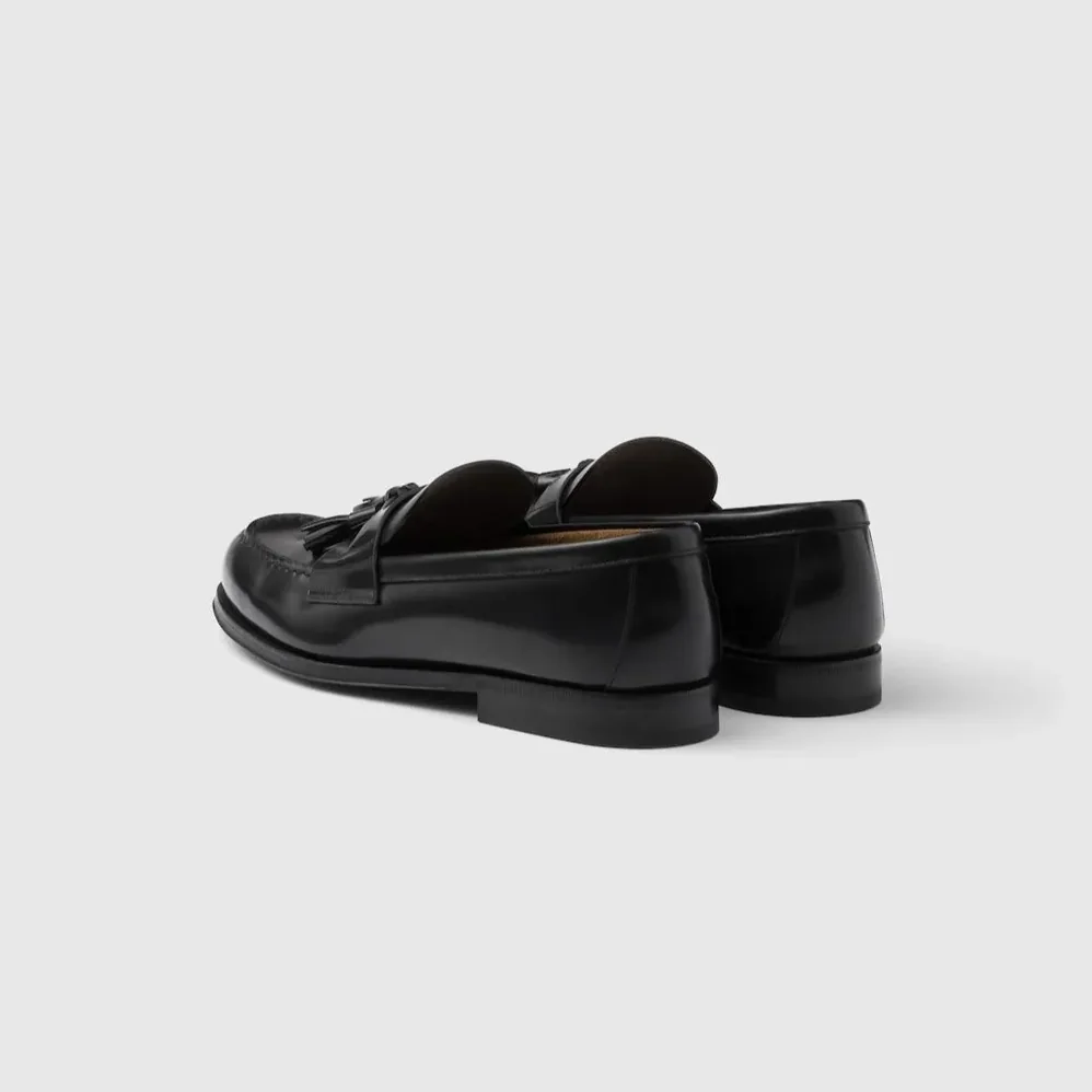 Prada Brushed Leather Loafers Black 2DB214_055_F0002_F_C000