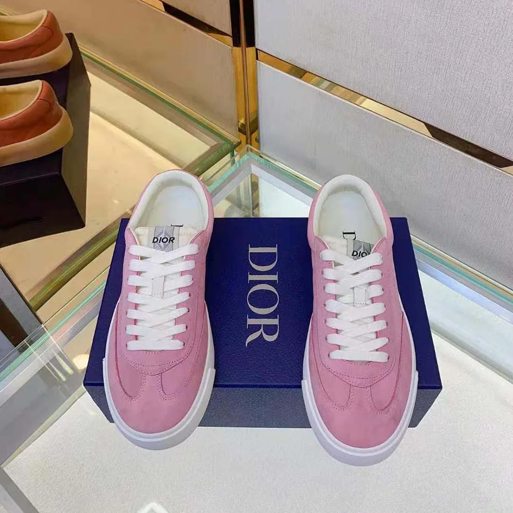 Dior B101 Sneaker Pink Nubuck Calfskin for Men Dior B101 Sneaker Pink Nubuck Calfskin for Men