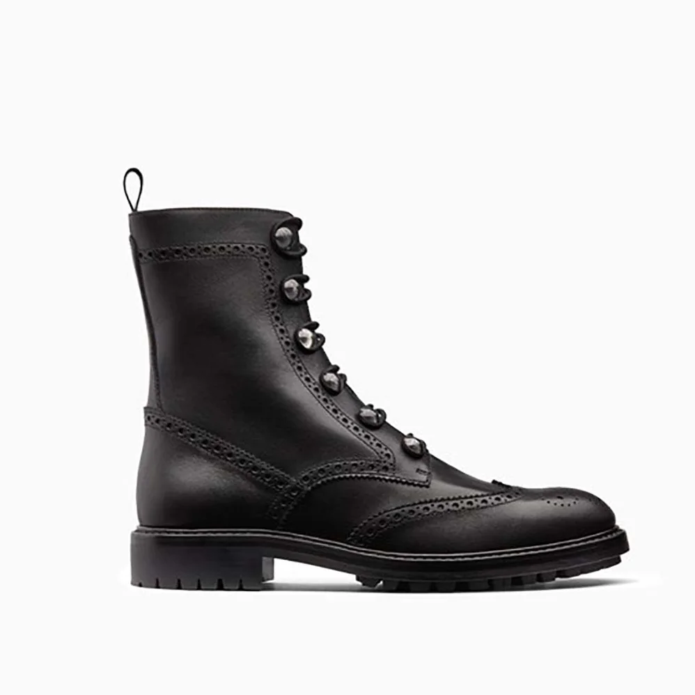 Dior Diorunit Ankle Boot in Perforated Calfskin Leather 15mm Heel for Women in Black Dior Diorunit Ankle Boot in Perforated Calfskin Leather 15mm Heel for Women in Black