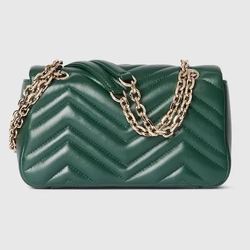 Gucci Marmont Small Shoulder Bag in Green Gold Hardware Gucci Marmont Small Shoulder Bag in Green Gold Hardware