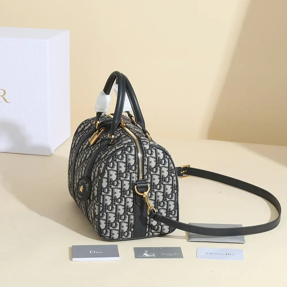 Dior Dior Groove 25 Bag Blue Dior Oblique Jacquard for Unisex