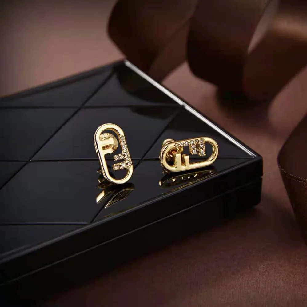 Fendi O'lock Earrings Gold for Women in Colored Earrings