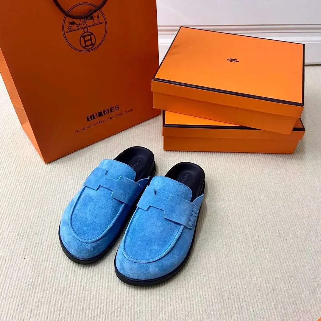 Hermes Go Mule Blue Hermes Go Mule Blue