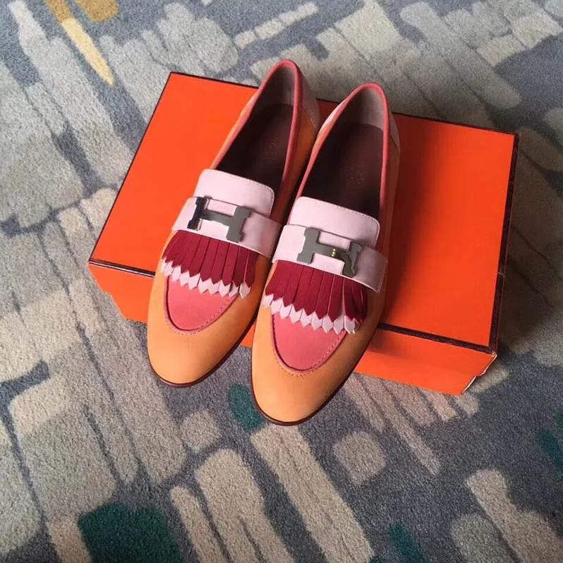 Hermes Shoes Royal Loafer for Women in Pink Hermes Shoes Royal Loafer for Women in Pink