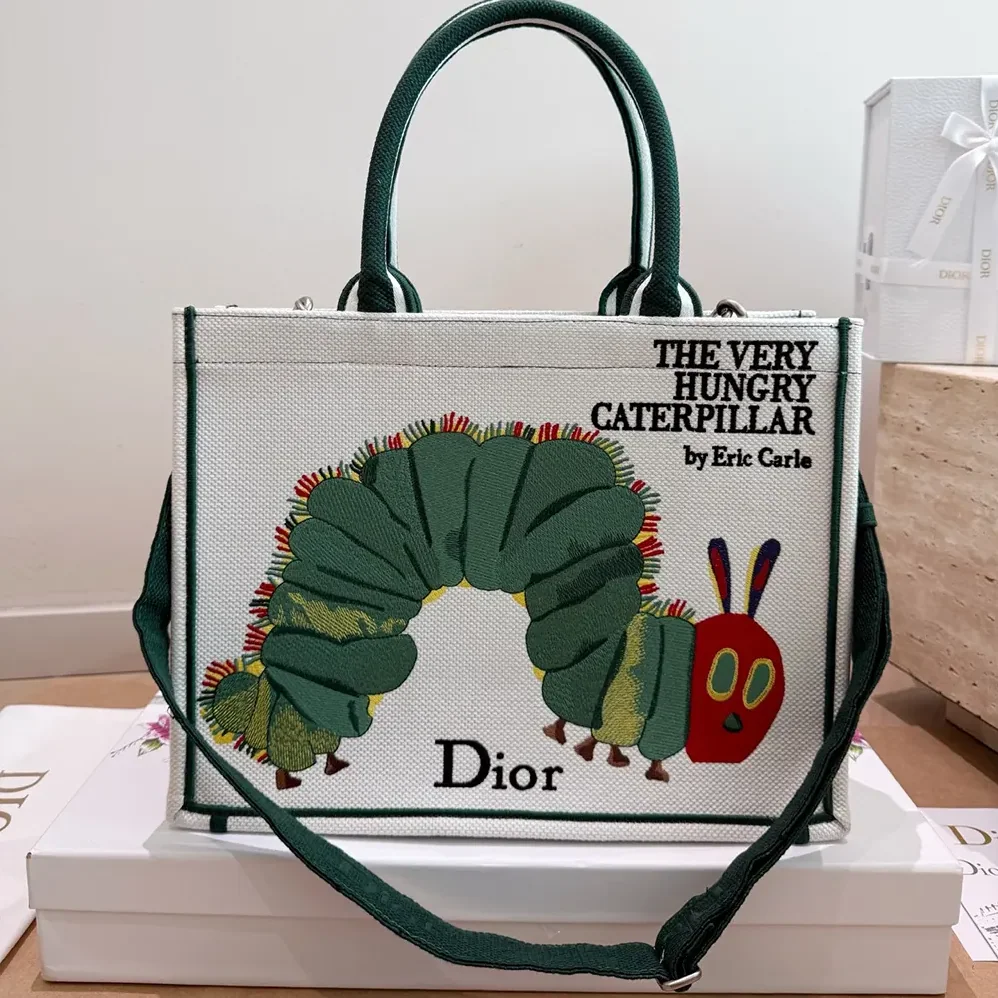Dior Medium Dior Book Tote with Strap Multicolor Book Cover Embroidery for Women Dior Medium Dior Book Tote with Strap Multicolor Book Cover Embroidery for Women
