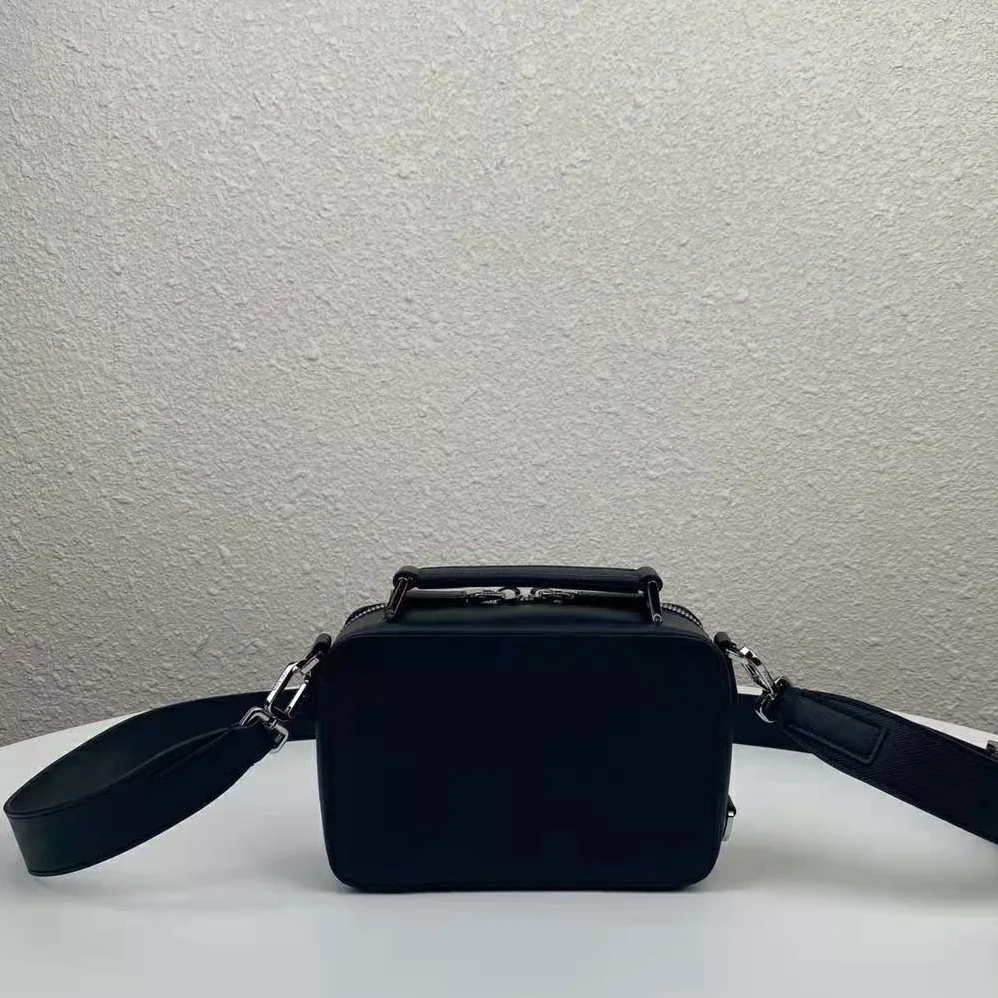 Prada Prada Brique Saffiano Leather Cross-Body Bag for Men in Black