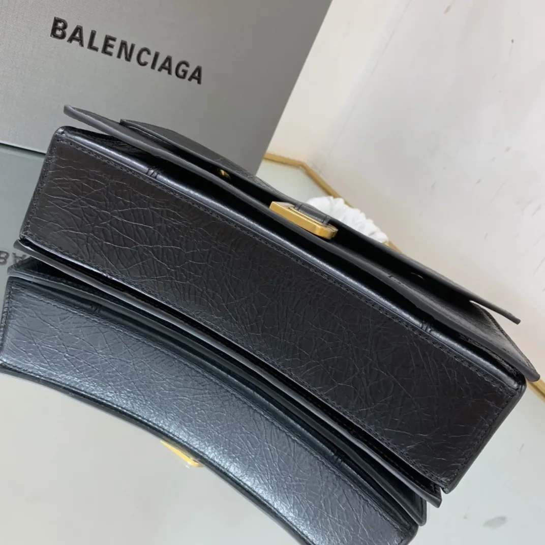 Balenciaga Crush Small Chain Bag In Black /