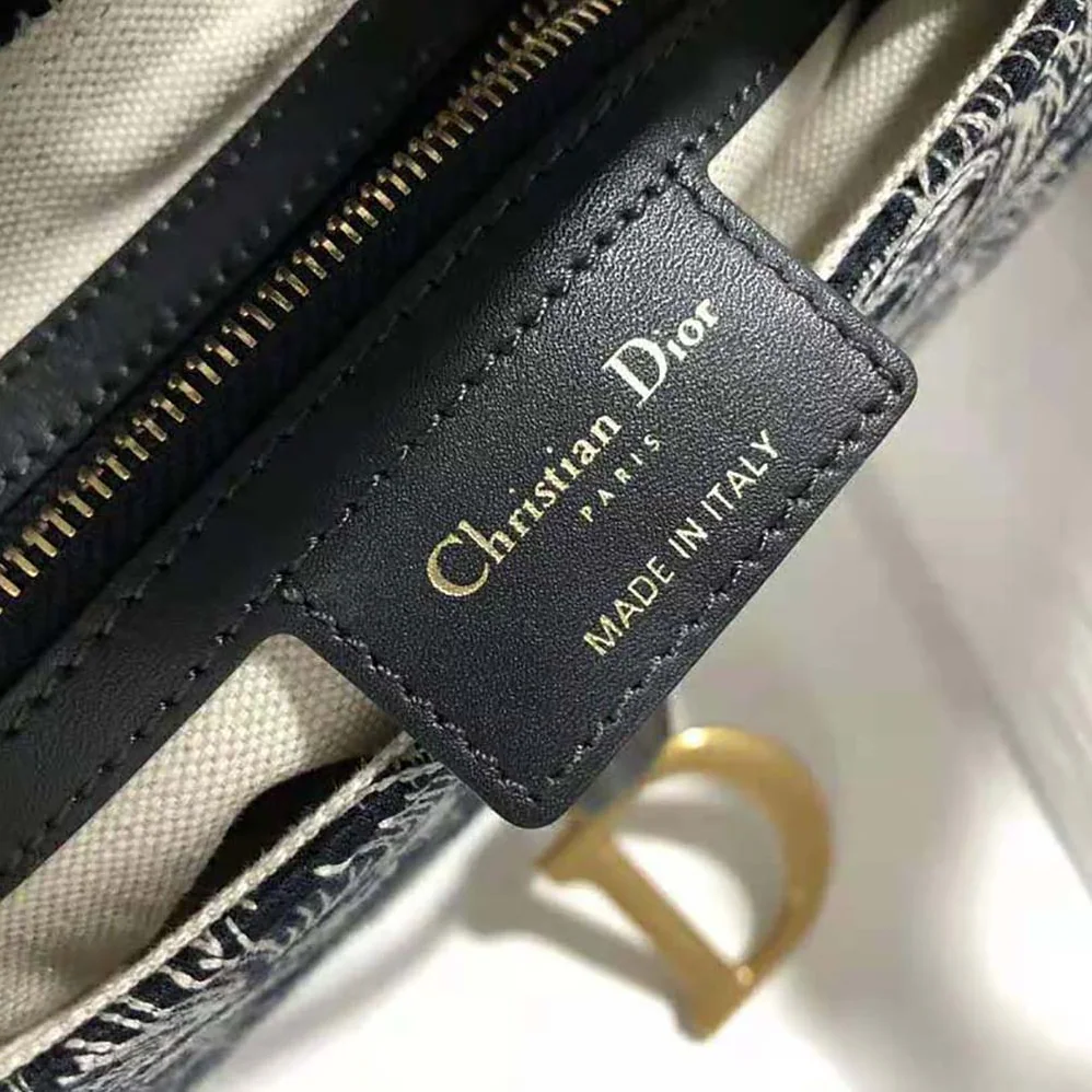 Dior Saddle Bag Toile DE Jouy Reverse Jacquard for Women Dior Saddle Bag Toile DE Jouy Reverse Jacquard for Women