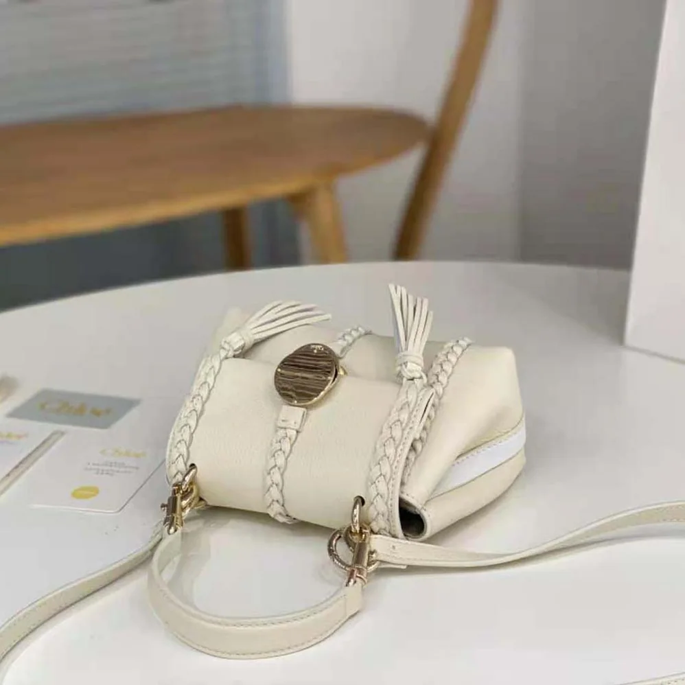 Chloe Penelope Mini Soft Shoulder Bag for Women in White Chloe Penelope Mini Soft Shoulder Bag for Women in White