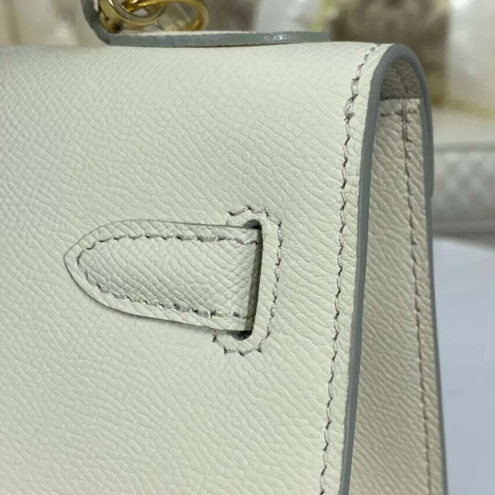 Hermes Kelly Bag 28 Epsom Leather for Women in White