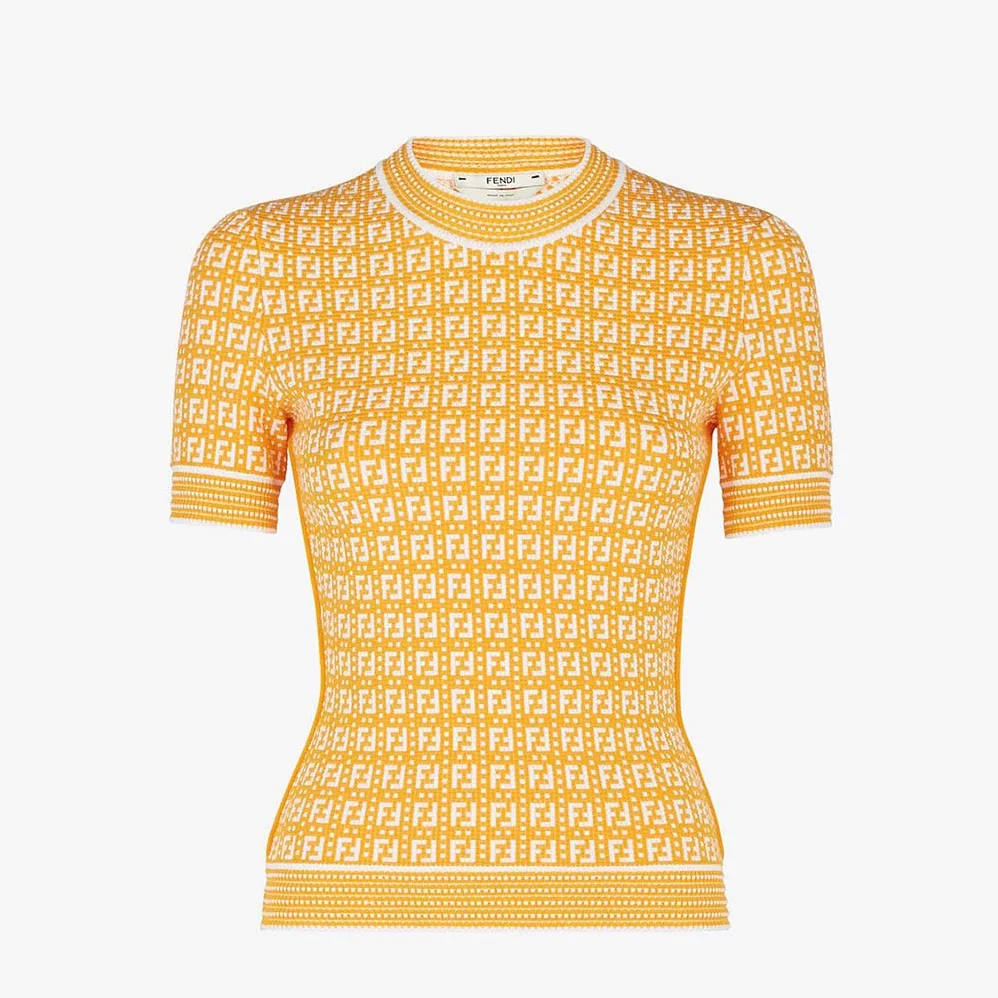 Fendi Orange Viscose Sweater for Women